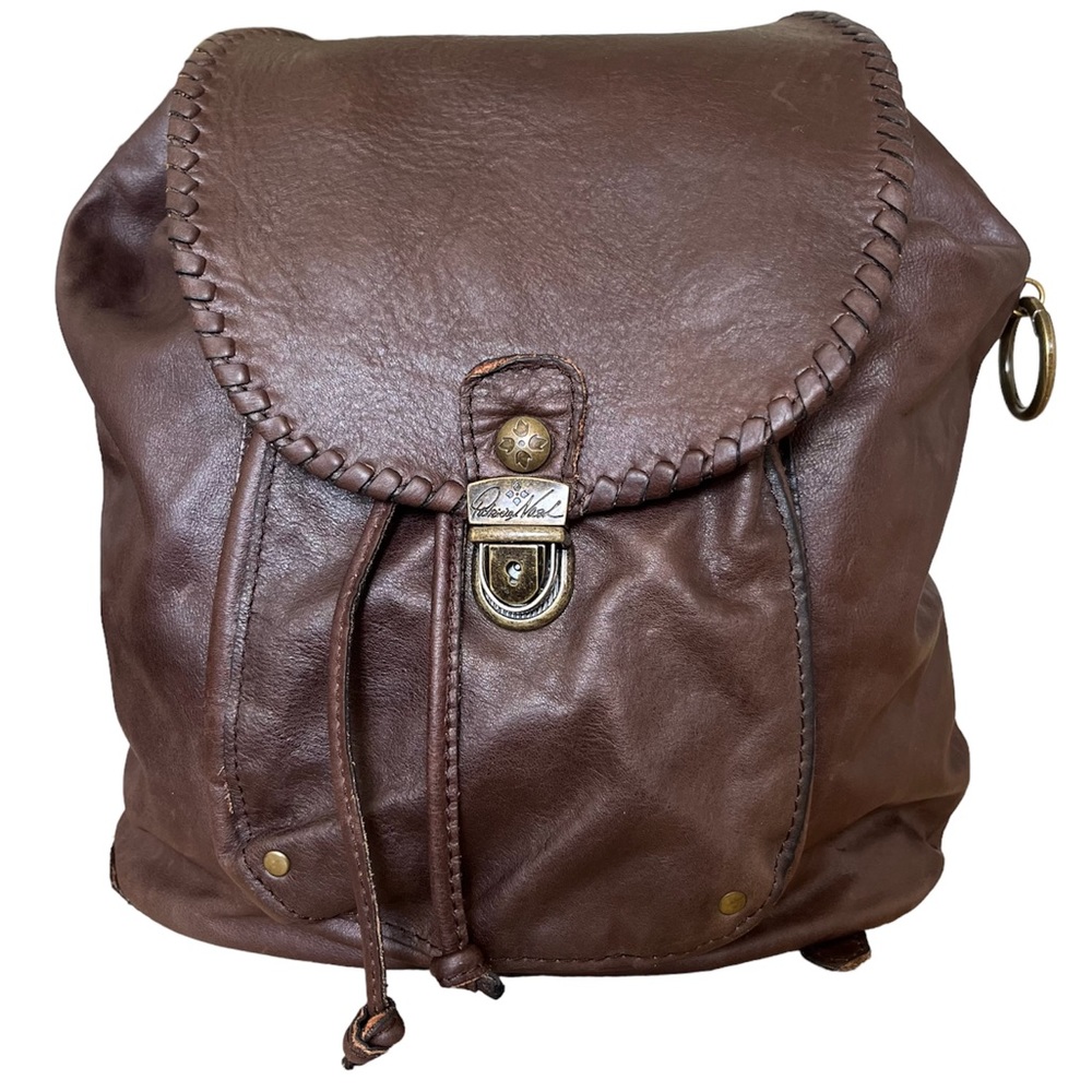 Patricia Nash Casape Leather Backpack Dark Chocolate Gem